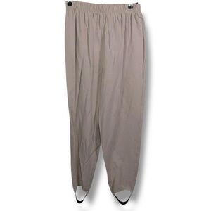 Vintage Size 12 Monterey Canyon Khaki Leggings Stirrups Neutral Elastic Waist